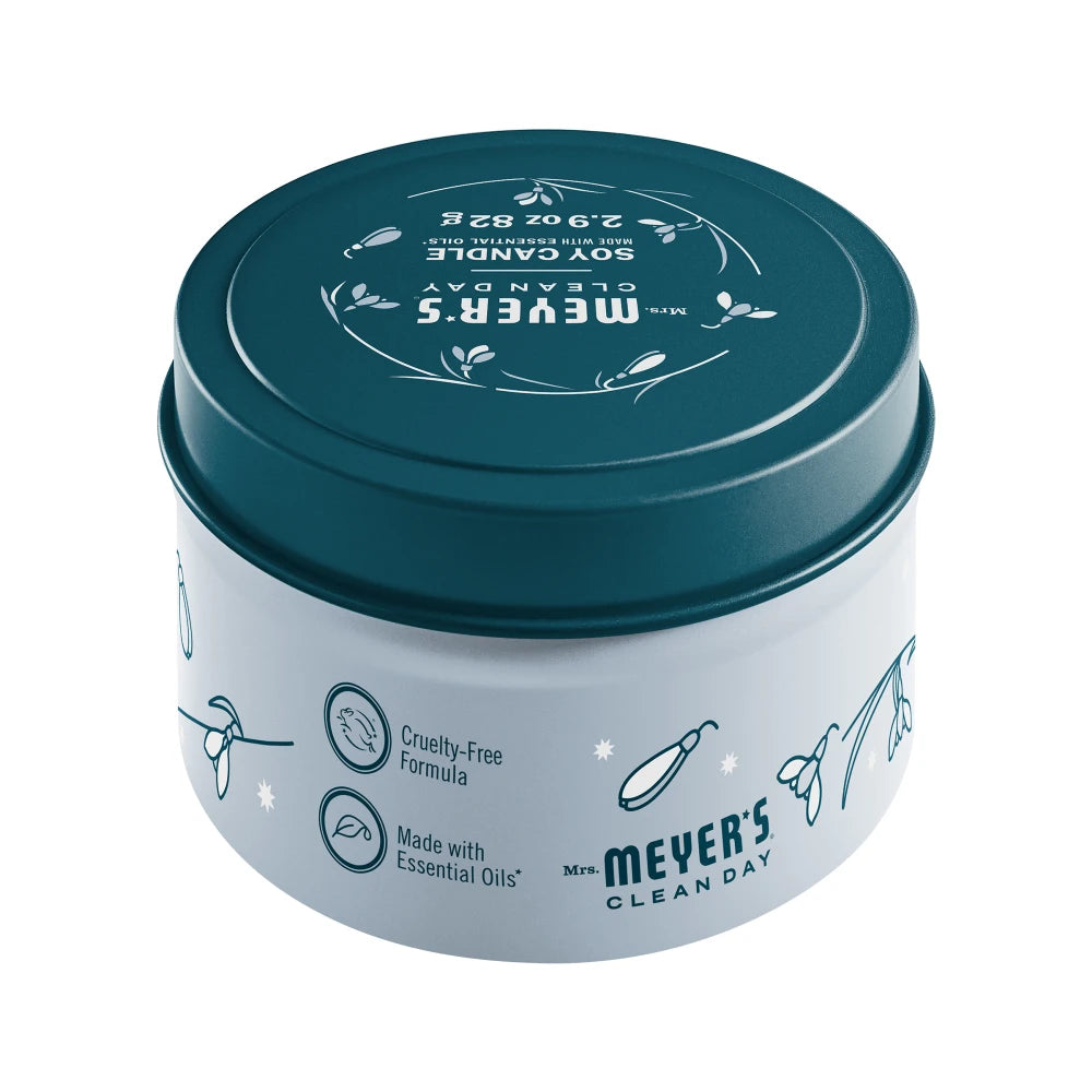 Snowdrop Tin Candle - Image 2