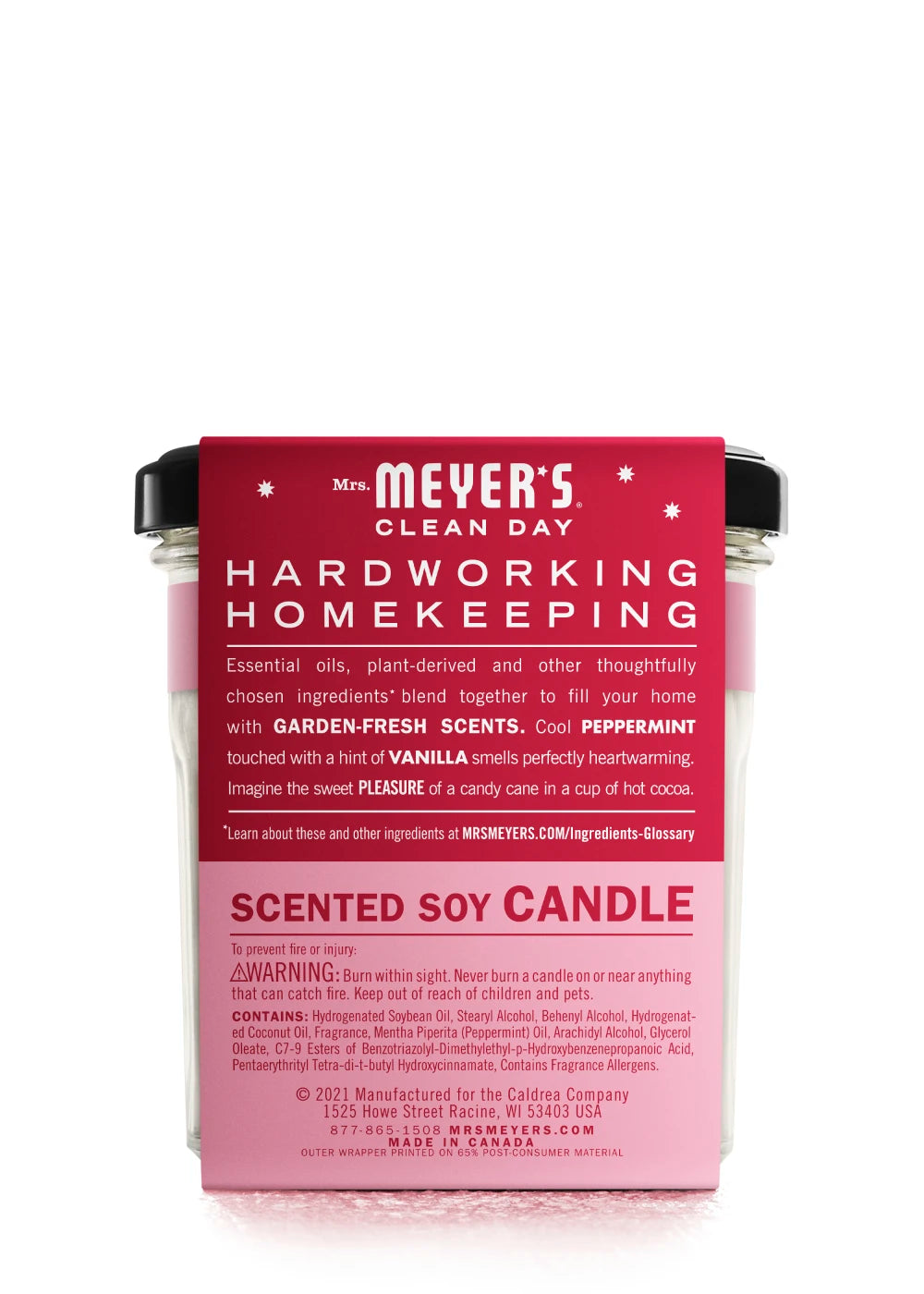 Peppermint Soy Candle Large - Image 2