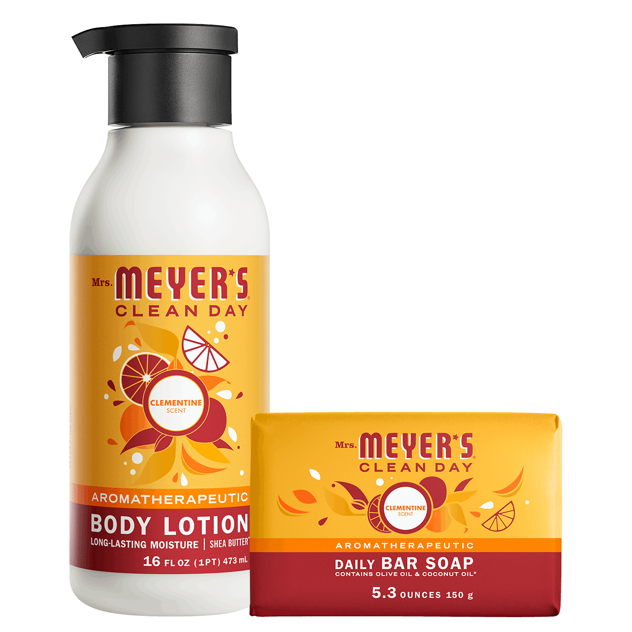 Clementine Bar Soap & Body Lotion Set
