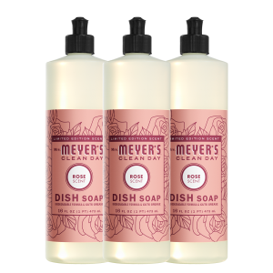 Rose Dish Soap 3-count Bundle